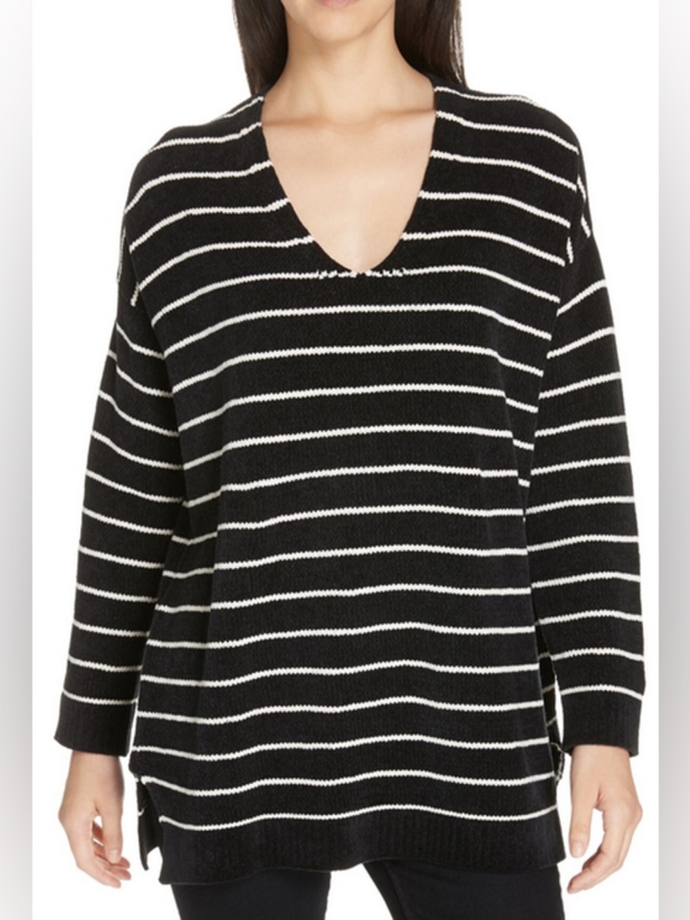 Eileen Fisher Organic Cotton Striped Sweater
